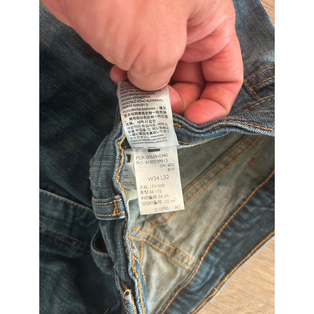 Levis 559 Relaxed Straight Leg Jeans Mens 34x32 Medium Wash Blue 00559-0340 - Picture 7 of 12